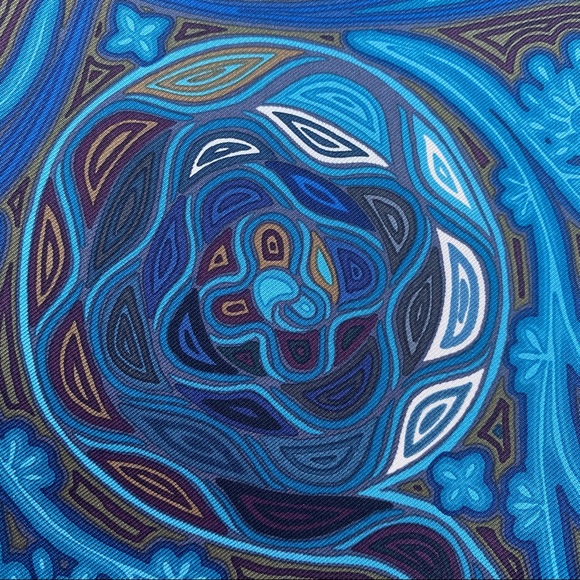 SOLD HERMÈS silk twill L’arbre Du Vent scarf - Picture 5 of 14